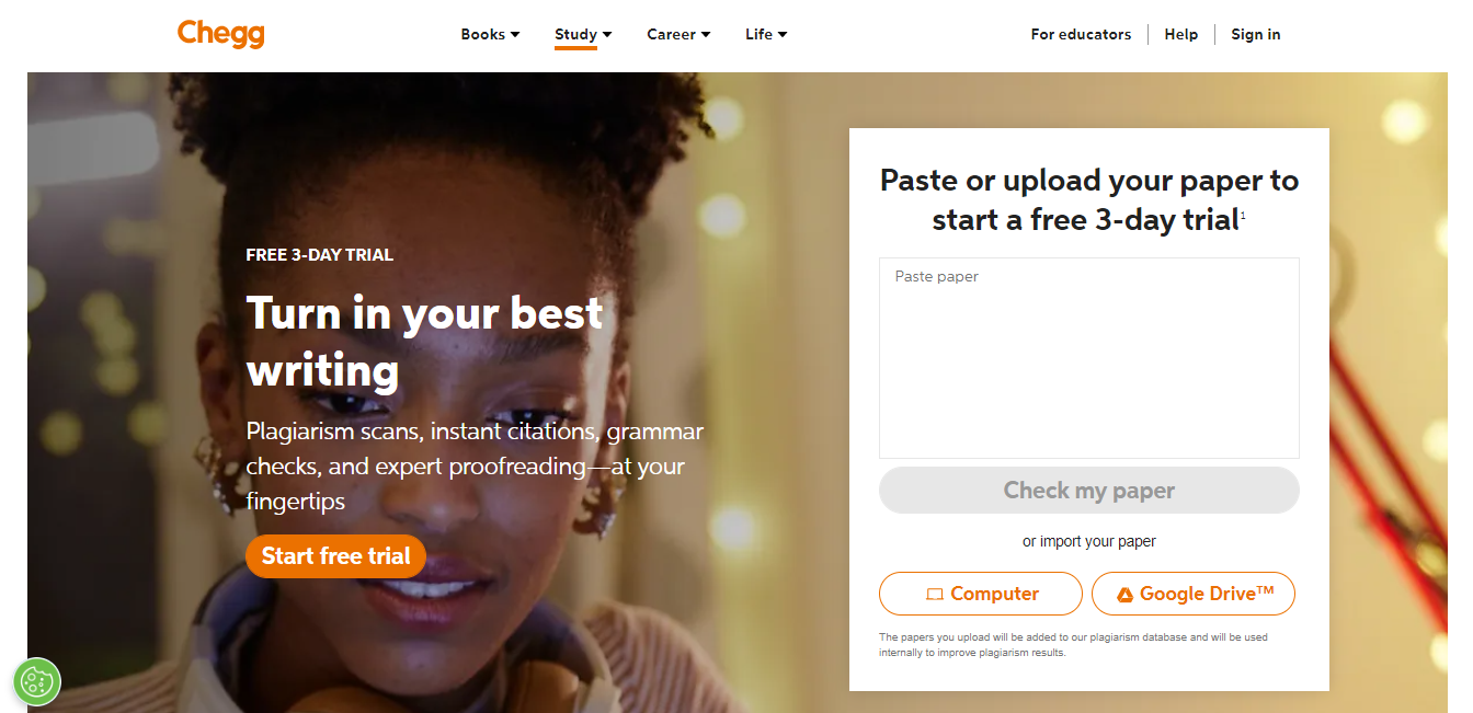 Plagiarism Checker Tools-chegg