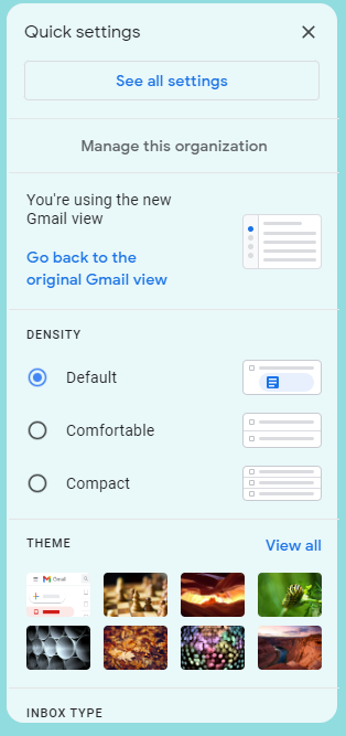 Gmail Inbox new feature